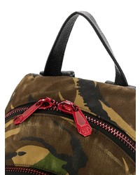 Sac à dos camouflage olive Philipp Plein