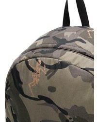 Sac à dos camouflage olive Alexander McQueen