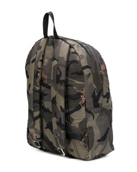 Sac à dos camouflage olive Alexander McQueen