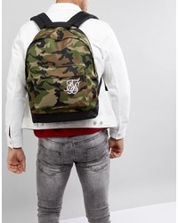 Sac à dos camouflage olive Siksilk