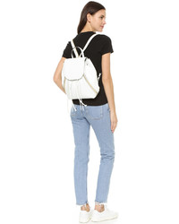 Sac à dos en cuir blanc Rebecca Minkoff