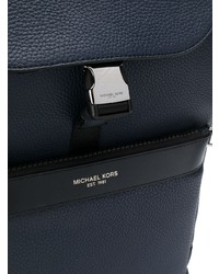 Sac à dos en cuir bleu marine Michael Kors