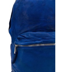 Sac à dos en cuir bleu marine Giorgio Brato