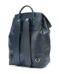 Sac à dos en cuir bleu marine Mansur Gavriel