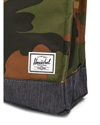 Sac à dos en cuir camouflage olive Herschel Supply Co.