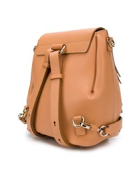 Sac à dos en cuir marron clair Chloé