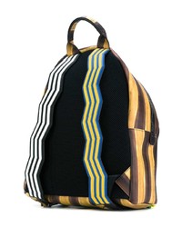 Sac à dos en cuir multicolore Fendi