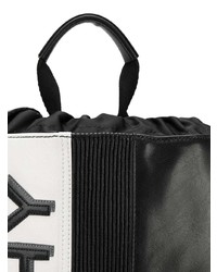 Sac à dos en cuir noir et blanc Givenchy