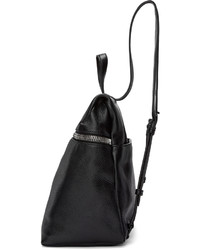 Sac à dos en cuir noir Kara