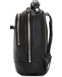 Sac à dos en cuir noir Mackage