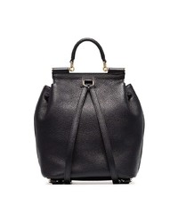 Sac à dos en cuir noir Dolce & Gabbana