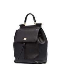 Sac à dos en cuir noir Dolce & Gabbana