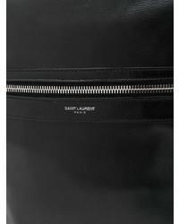 Sac à dos en cuir noir Saint Laurent