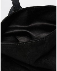 Sac à dos en cuir noir Asos