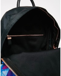 Sac à dos en cuir noir Ted Baker