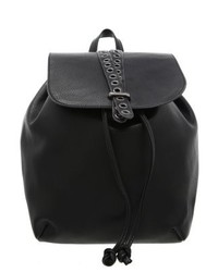 Sac à dos en cuir noir Even&Odd