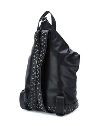 Sac à dos en cuir noir Jimmy Choo