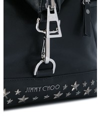 Sac à dos en cuir noir Jimmy Choo