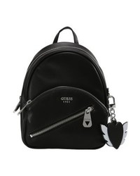 Sac à dos en cuir noir GUESS