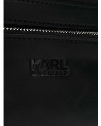 Sac à dos en cuir noir Karl Lagerfeld