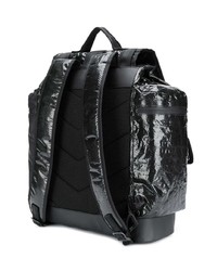 Sac à dos en cuir noir Diesel