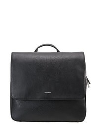Sac à dos en cuir noir Matt & Nat