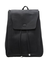 Sac à dos en cuir noir New Look
