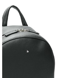 Sac à dos en cuir noir Montblanc