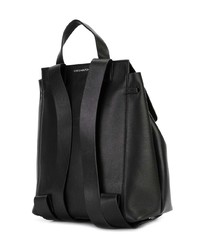 Sac à dos en cuir noir Corto Moltedo