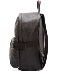 Sac à dos en cuir noir Damir Doma