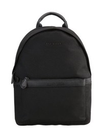Sac à dos en cuir noir Ted Baker