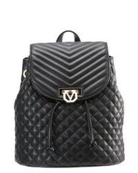 Sac à dos en cuir noir Valentino by Mario Valentino
