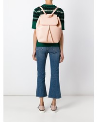 Sac à dos en cuir rose Mansur Gavriel