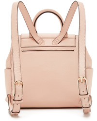 Sac à dos en cuir rose Tory Burch