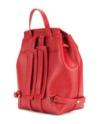 Sac à dos en cuir rouge Mansur Gavriel