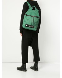 Sac à dos en cuir vert menthe Rick Owens DRKSHDW