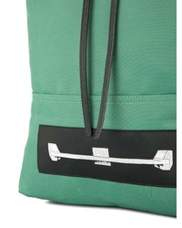 Sac à dos en cuir vert menthe Rick Owens DRKSHDW