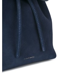 Sac à dos en daim bleu marine Mansur Gavriel