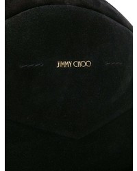 Sac à dos en daim orné noir Jimmy Choo