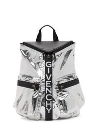 Sac à dos en nylon argenté