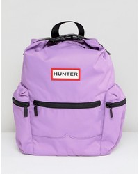 Sac à dos en nylon violet clair Hunter