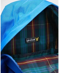 Sac à dos en toile bleu Lyle & Scott