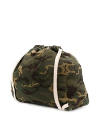 Sac à dos en toile camouflage olive Sun 68