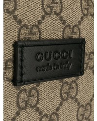 Sac à dos en toile imprimé marron clair Gucci