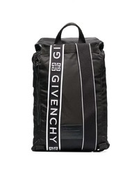 Sac à dos en toile imprimé noir et blanc Givenchy