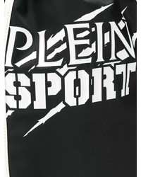 Sac à dos en toile imprimé noir et blanc Plein Sport