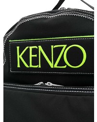 Sac à dos en toile imprimé noir Kenzo