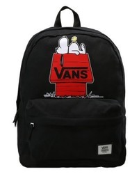 Sac à dos en toile imprimé noir Vans
