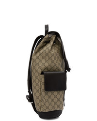 Sac à dos en toile marron clair Gucci