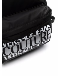 Sac à dos en toile noir et blanc VERSACE JEANS COUTURE